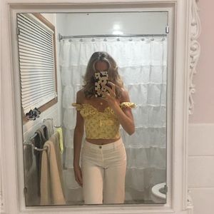 With Jean Cropped Top